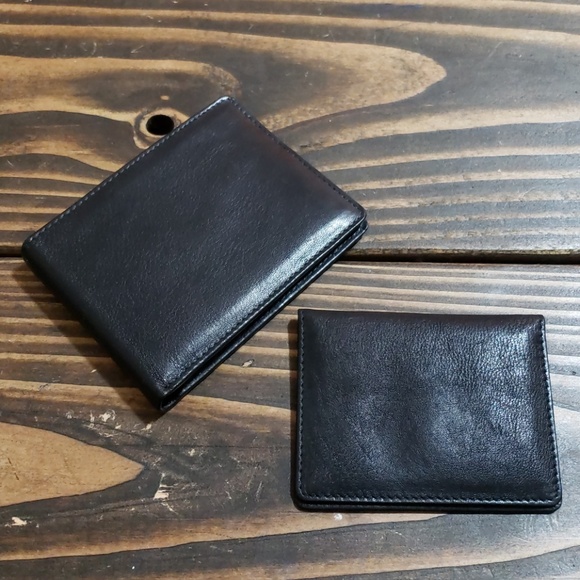 Mens black bifold wallet with removable passcase - Picture 5 of 7
